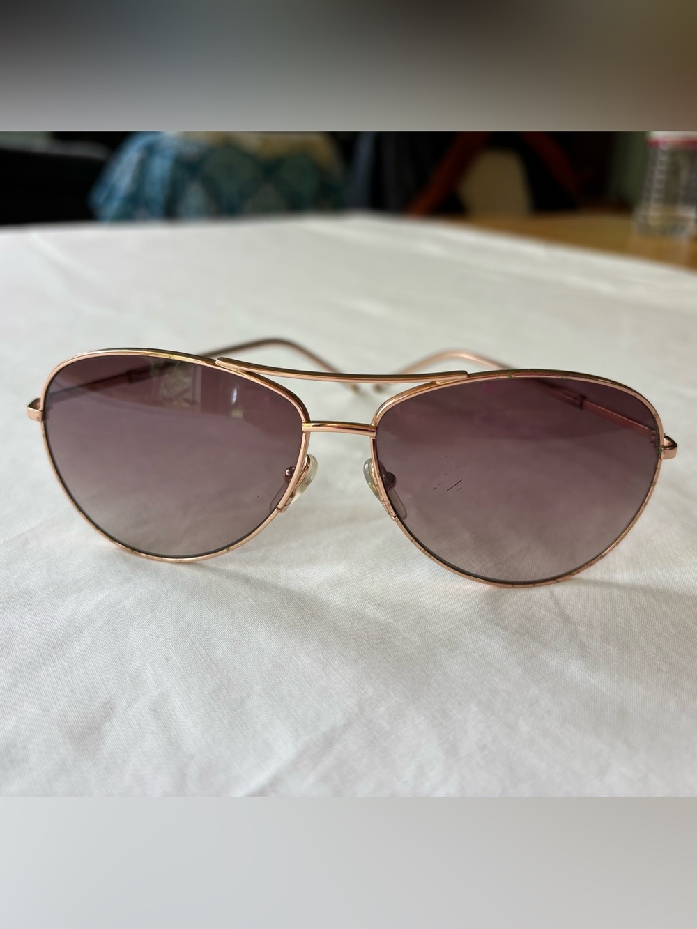 Marc Jacob’s Rose Gold Aviator Sunglasses